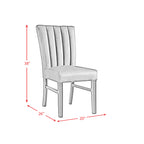Bellini-5PC-Dining-Set-in-White-Rectangle-Table-&-Four-Emerald-Velvet-Chairs