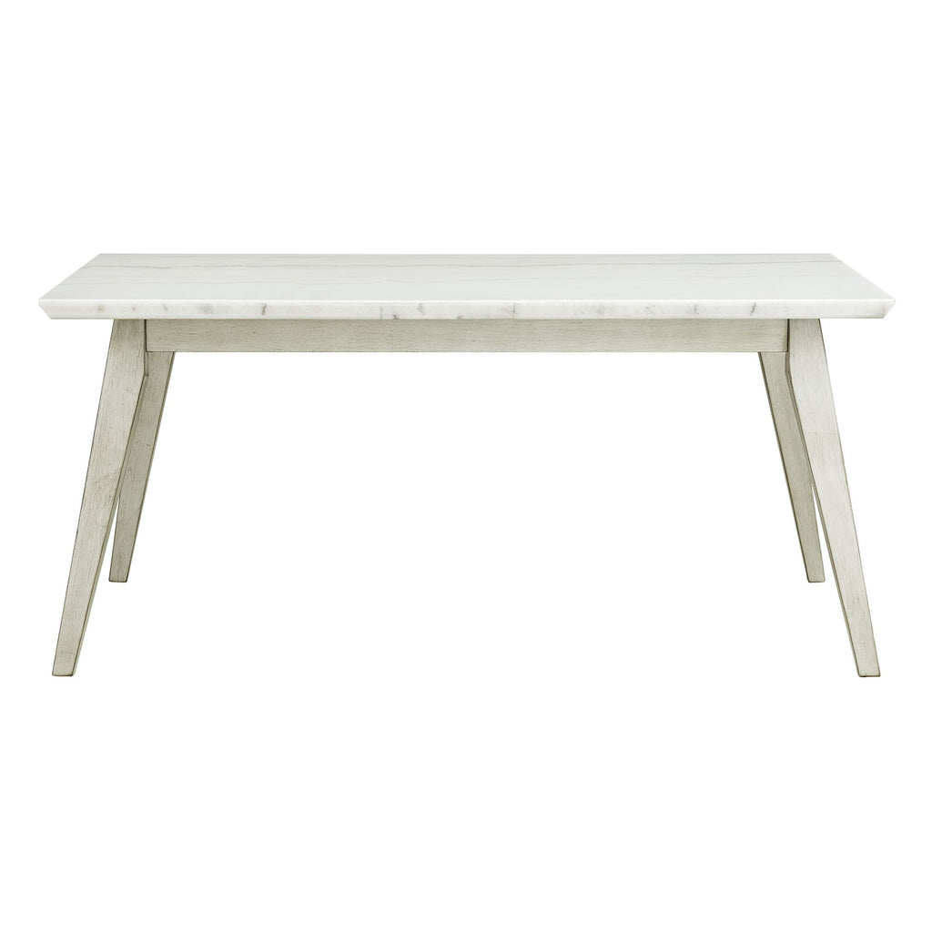 Bette-Dining-Table-w/white-marble-top-in-White