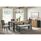 Breckenridge-Dining-Bench-with-White-Cotton-and-Wood-Ends-in-Black
