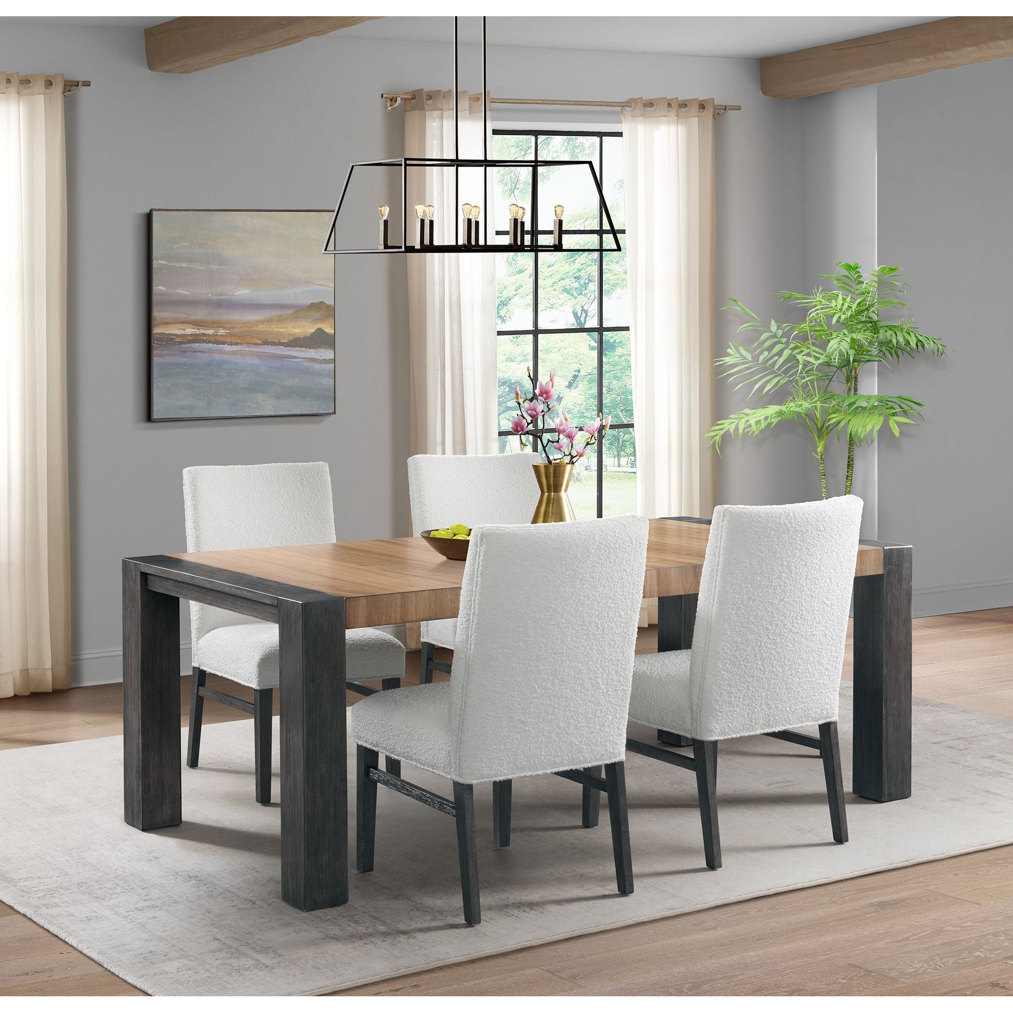 Breckenridge-5PC-Standard-Height-Dining-Set-in-Black-Table-and-Four-Chairs