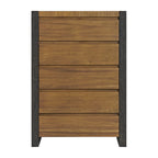 Breckenridge-5-Drawer-Chest-in-Oak-&-Black
