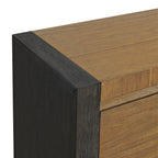 Breckenridge-2-Drawer-Nightstand-with-LED-&-USB-in-Oak-&-Black
