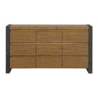 Breckenridge-9-Drawer-Dresser-in-Oak-&-Black