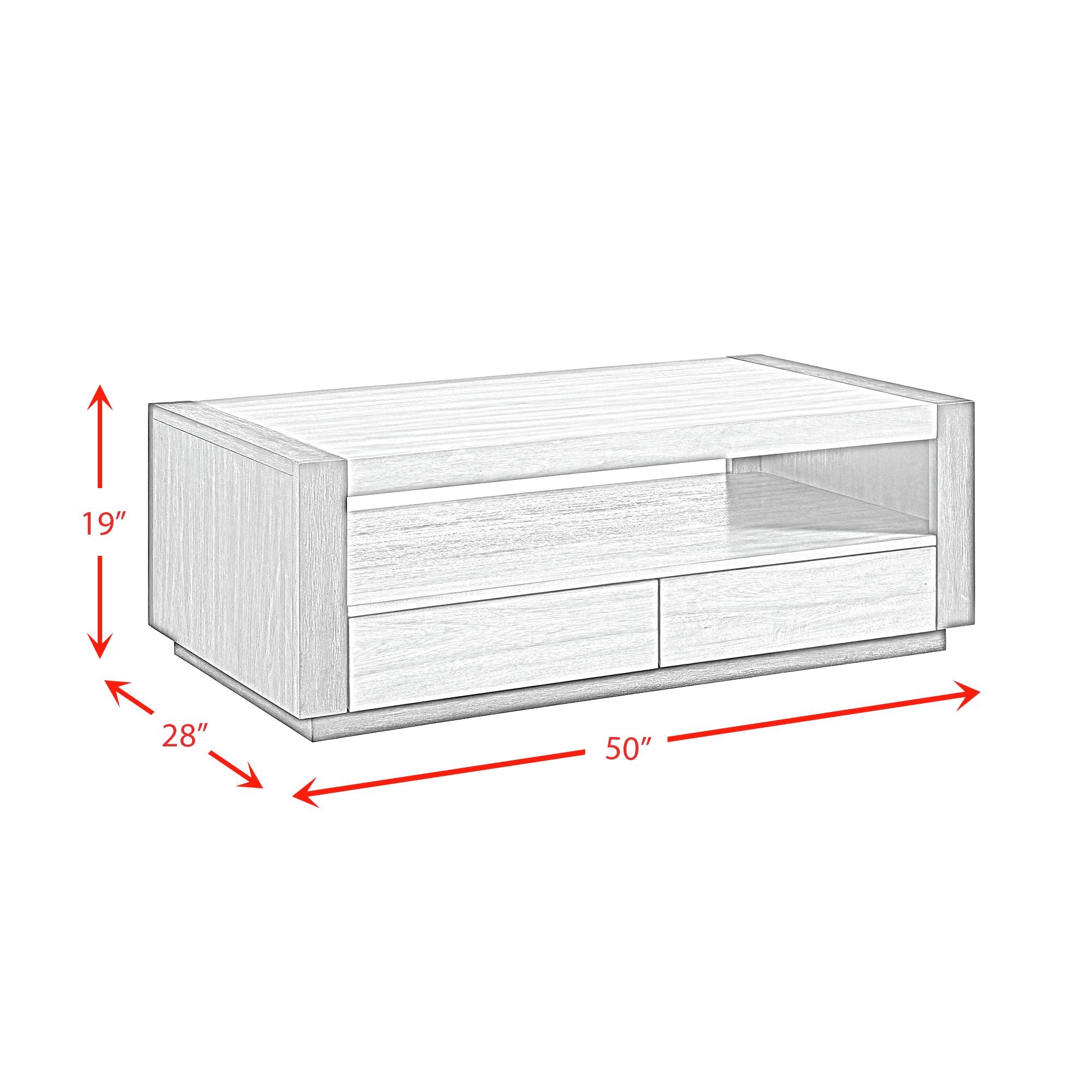 Breckenridge-Coffee-Table-with-4-Drawers-in-Light-Oak-&-Black