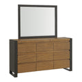 Breckenridge-Dresser-&-Mirror-Set-in-Oak-&-Black