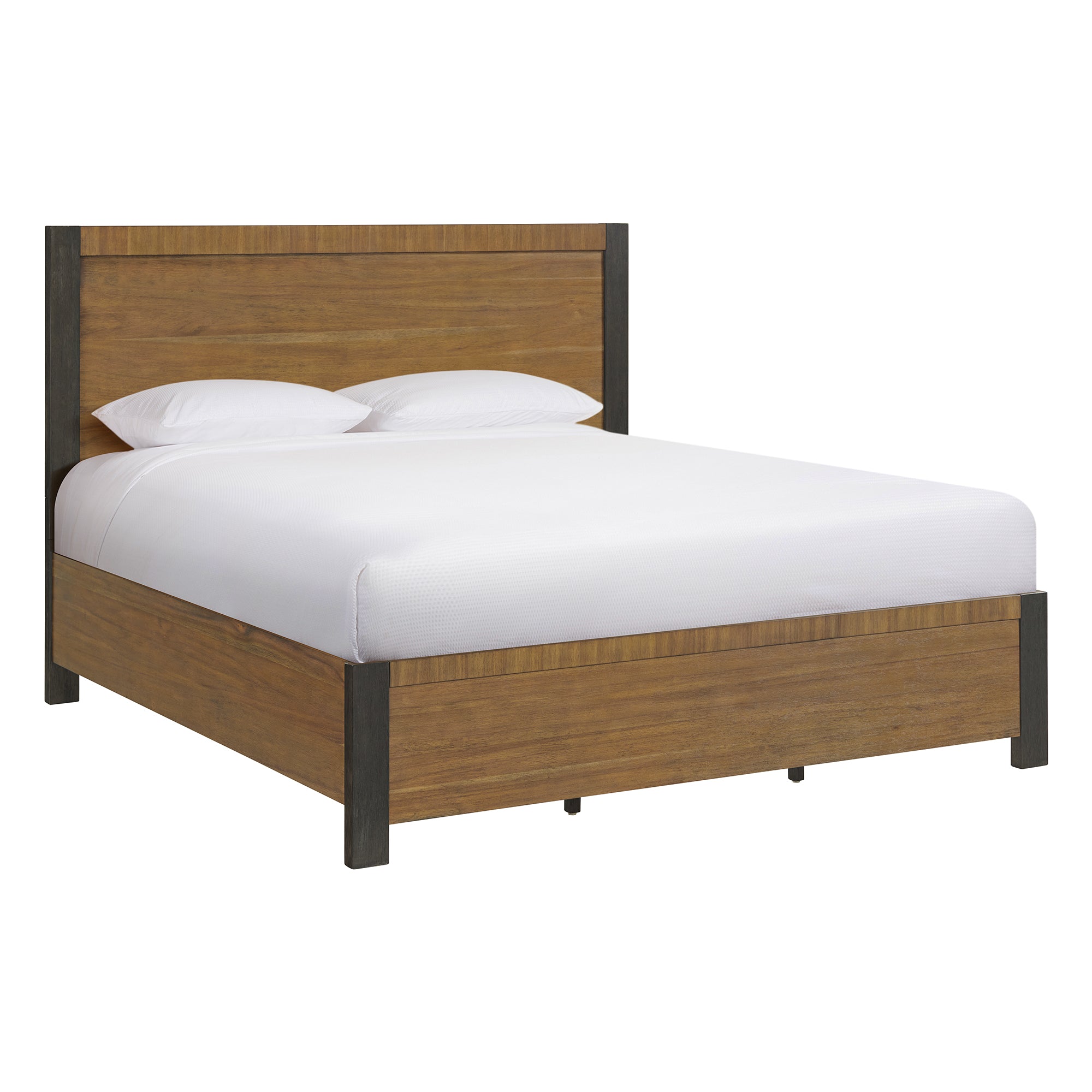 Breckenridge-King-56""-Bed-in-Oak-&-Black