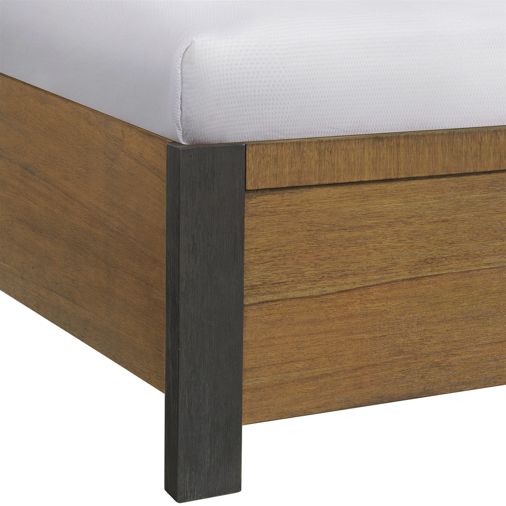Breckenridge-Queen-56""-Bed-in-Oak-&-Black