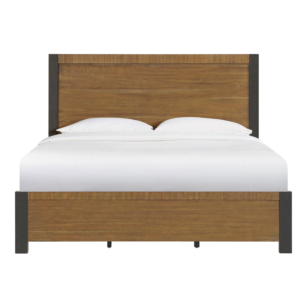 Breckenridge-King-56""-Bed-in-Oak-&-Black