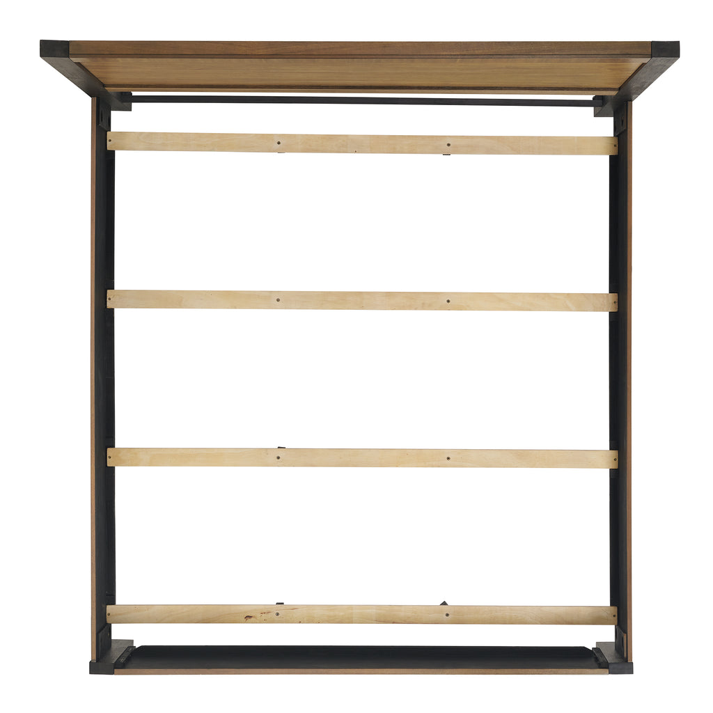Breckenridge-King-56""-Bed-in-Oak-&-Black