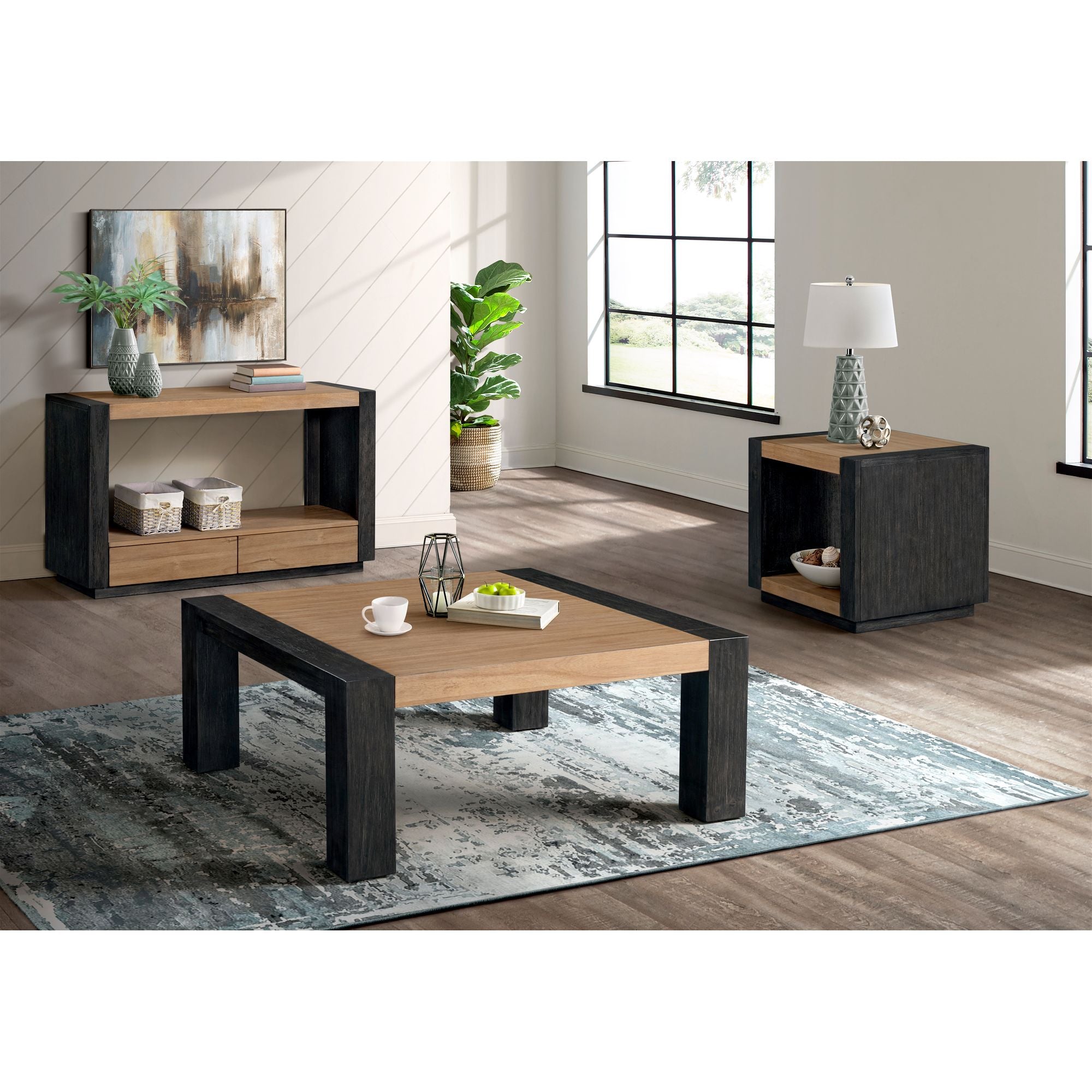 Breckenridge-End-Table-in-Light-Oak-&-Black