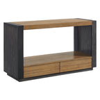 Breckenridge-Sofa-Table-in-Light-Oak-&-Black