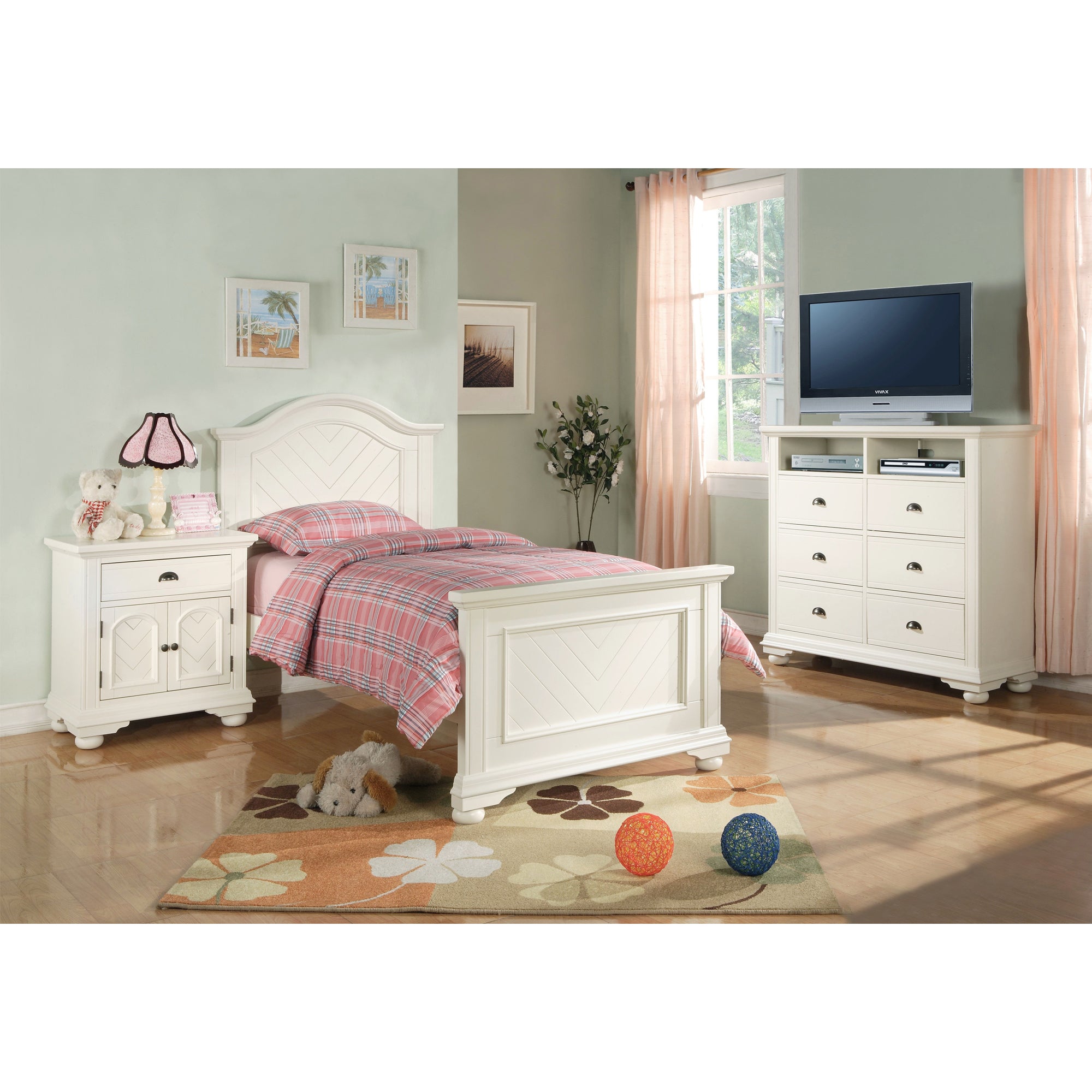 Brook-White-Twin-Panel-4PC-Bedroom-Set