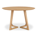 Godenza Round Dining Table Natural Oak
