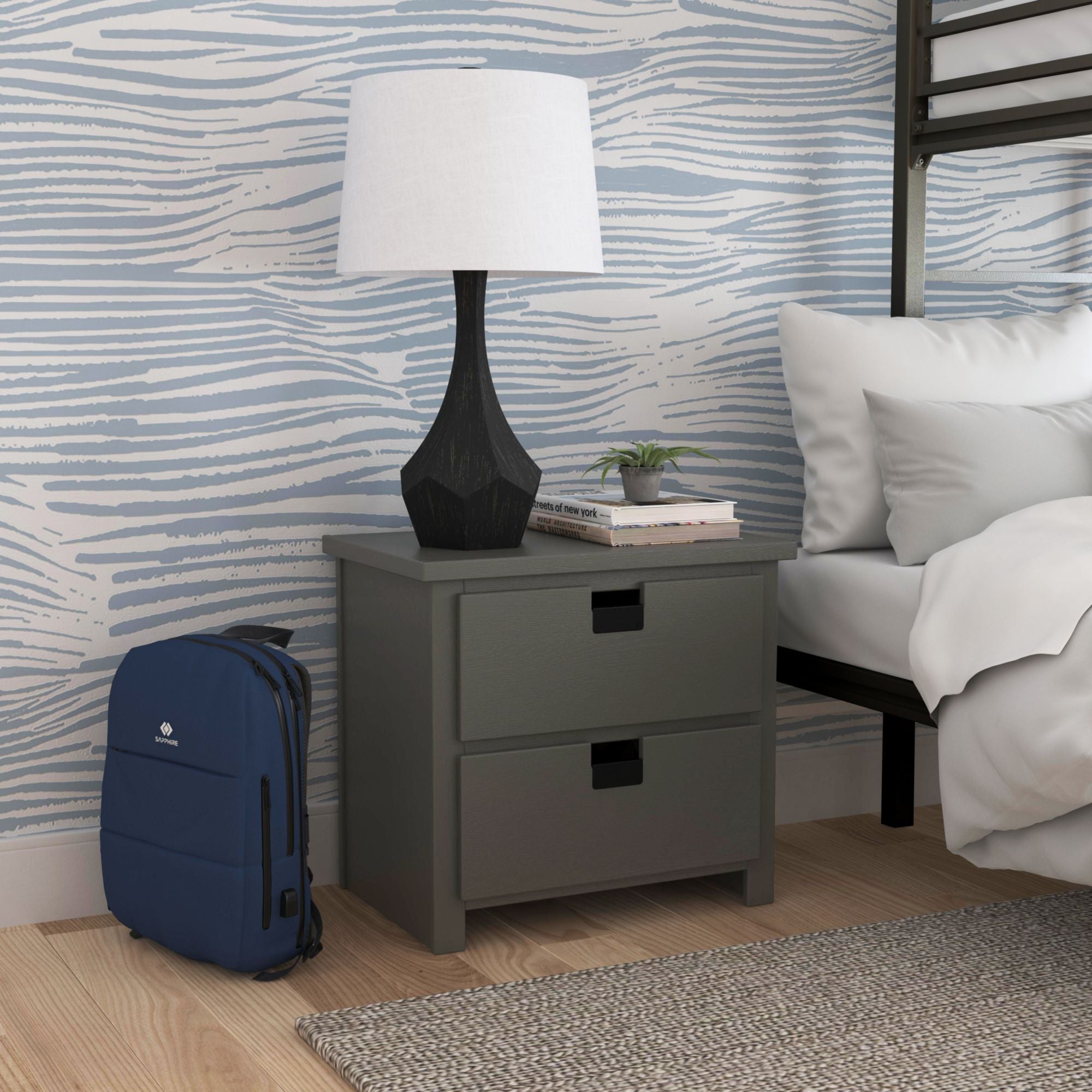 Cali-Kids-Two-Drawer-Nightstand-in-Grey