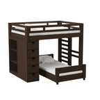 Cali-Kids-Complete-Basic-Loft-Twin-Over-Twin-Bookcase-Bed-in-Brown
