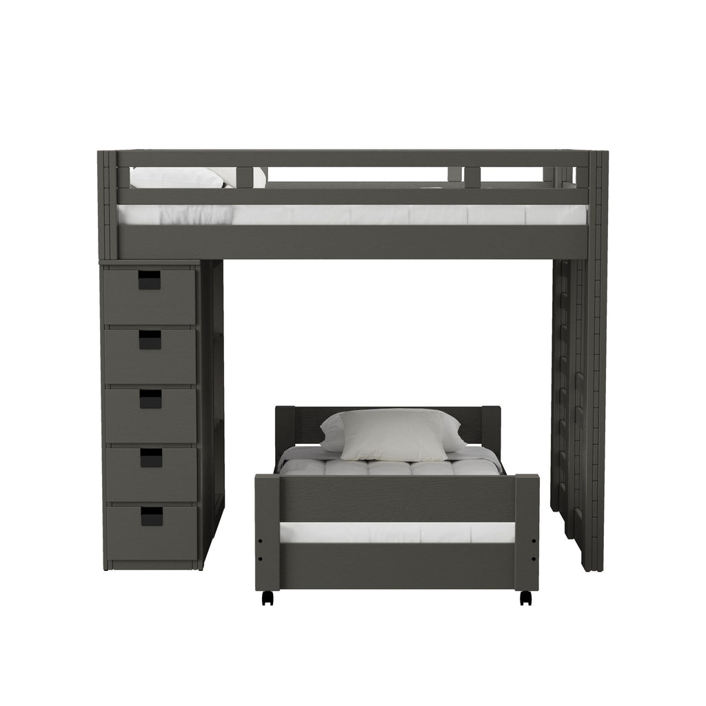 Cali-Kids-Complete-Basic-Loft-Twin-Over-Twin-Bookcase-Bed-in-Grey