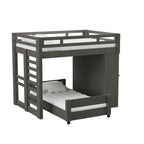 Cali-Kids-Complete-Basic-Loft-Twin-Over-Twin-Desk-Bed-in-Grey