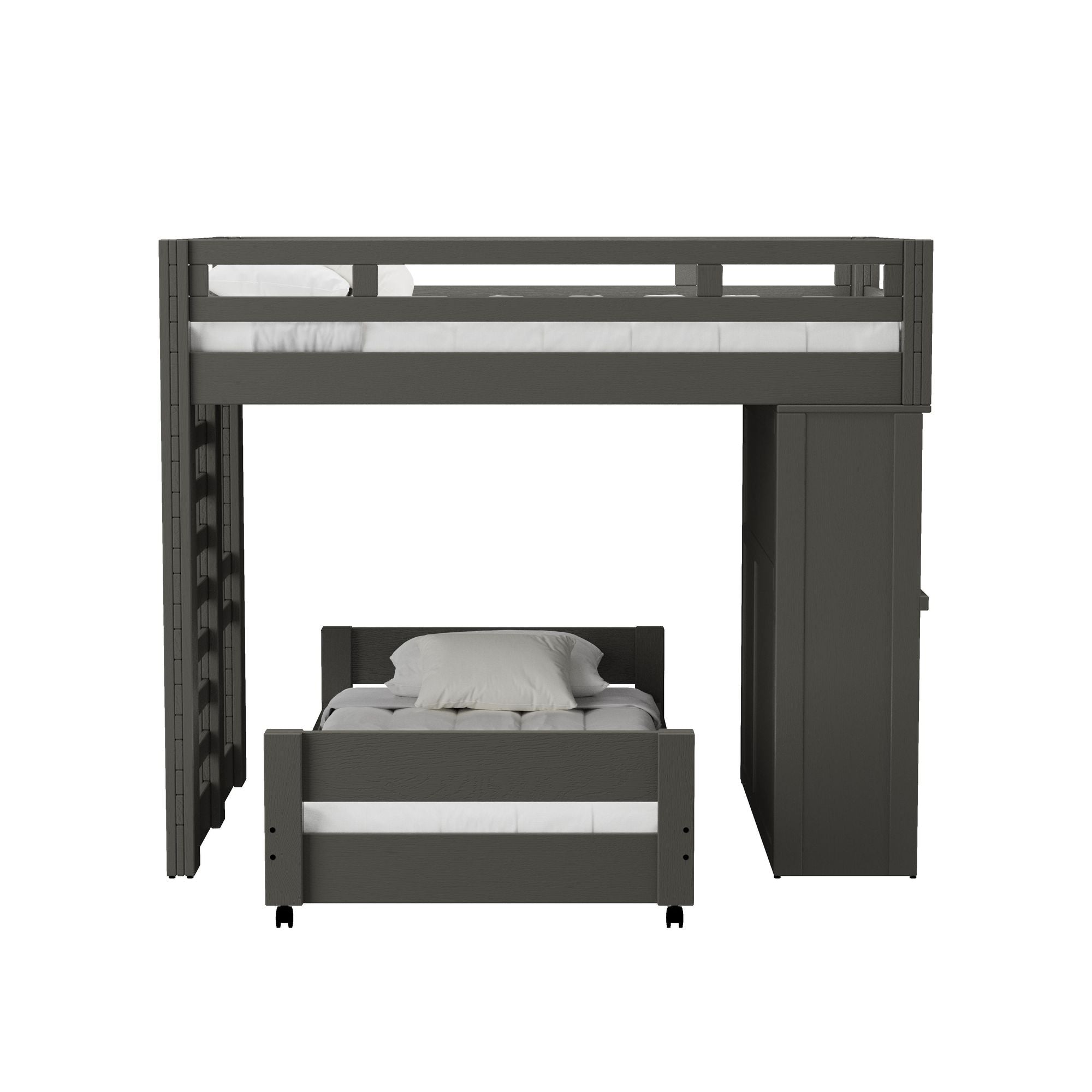 Cali-Kids-Complete-Basic-Loft-Twin-Over-Twin-Desk-Bed-in-Grey