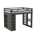 Cali-Kids-Complete-Basic-Loft-Twin-Bookcase-Bed-in-Grey