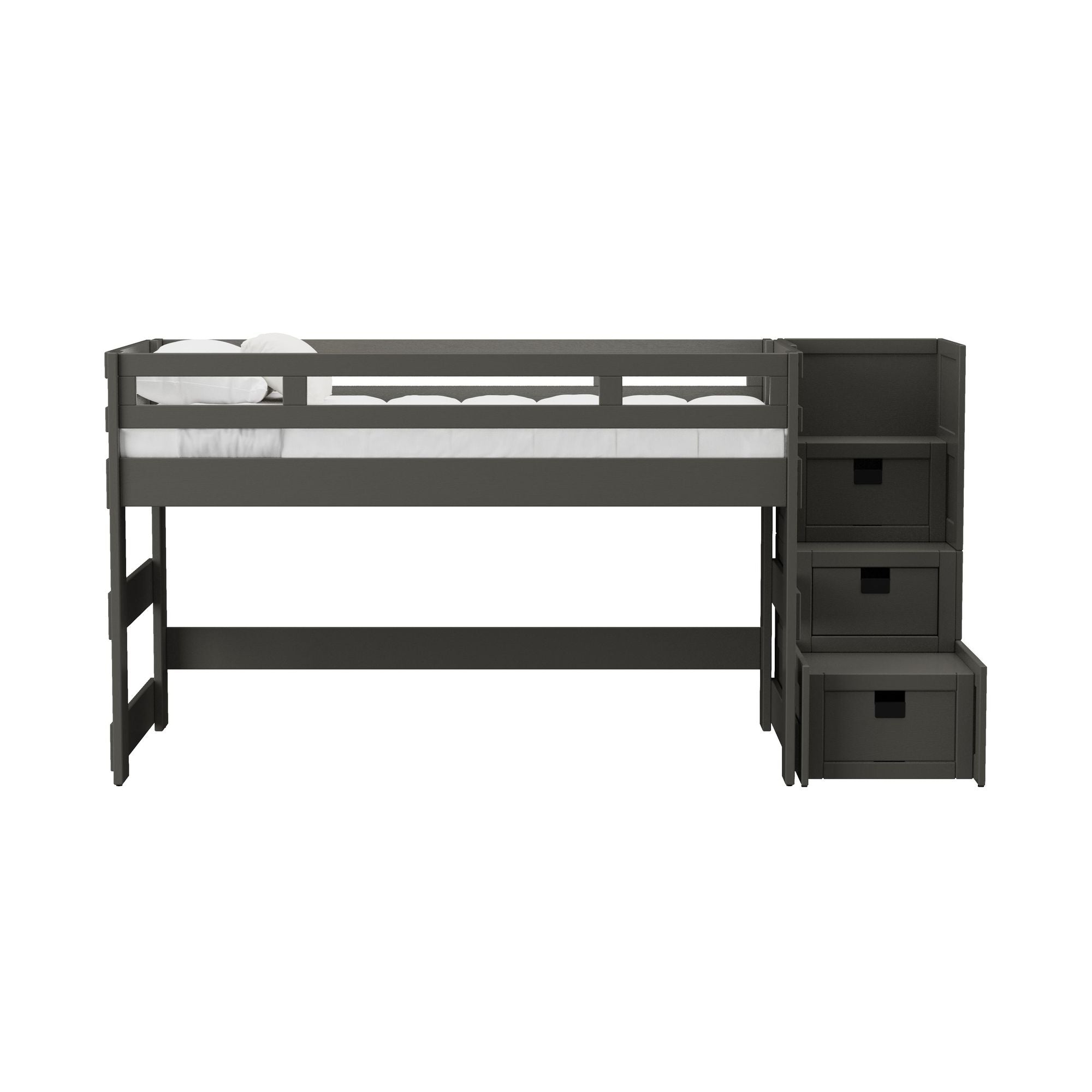 Cali-Kids-Complete-Twin-Junior-Loft-Bed-with-Staircase-in-Grey