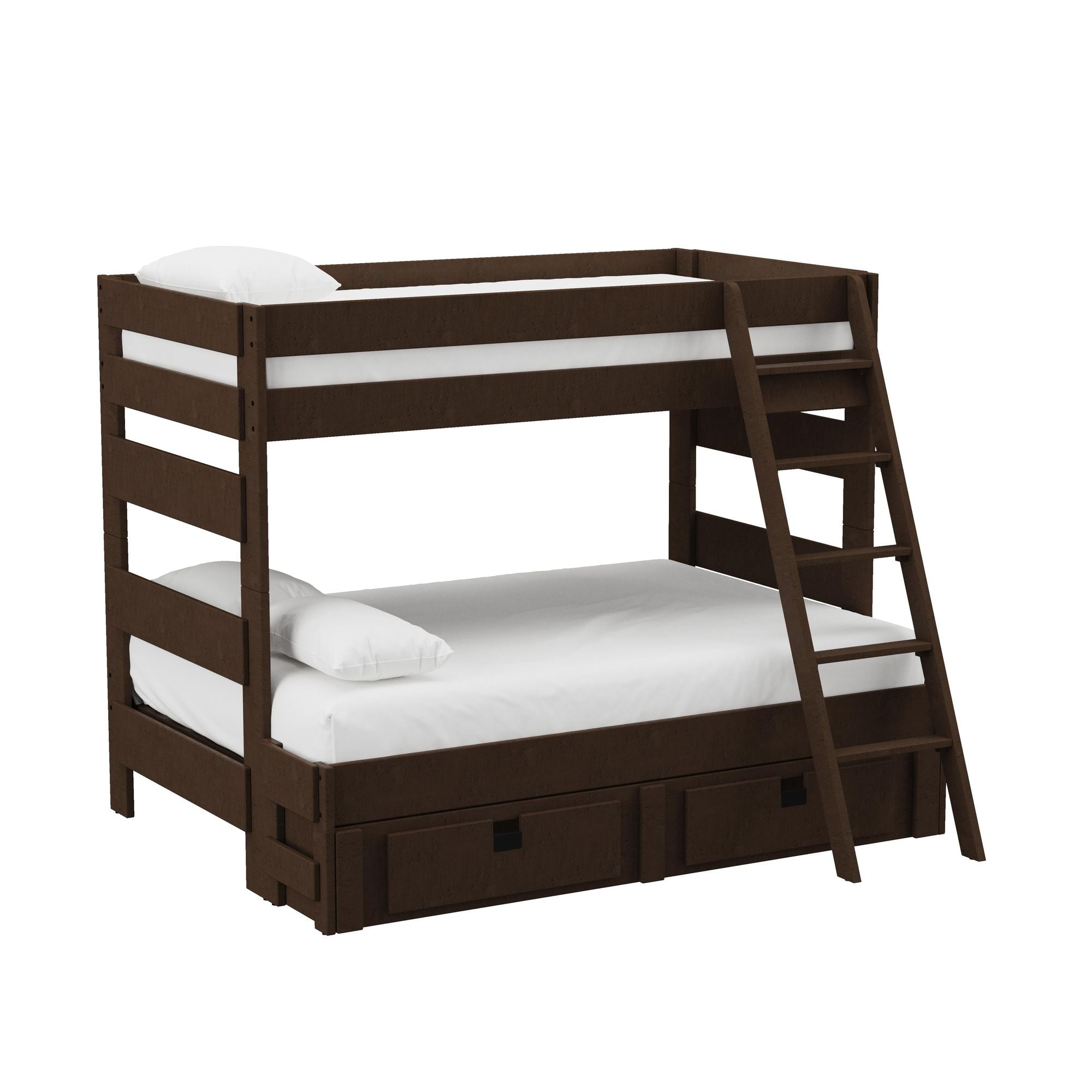 Cali-Kids-Complete-Twin-Over-Full-Bunk-With-Ladder-and-Trundle-in-Brown