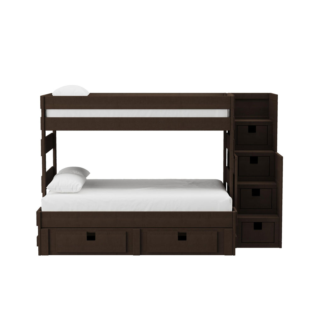 Cali-Kids-Complete-Twin-Over-Full-Bunk-With-Staircase-and-Trundle-in-Brown