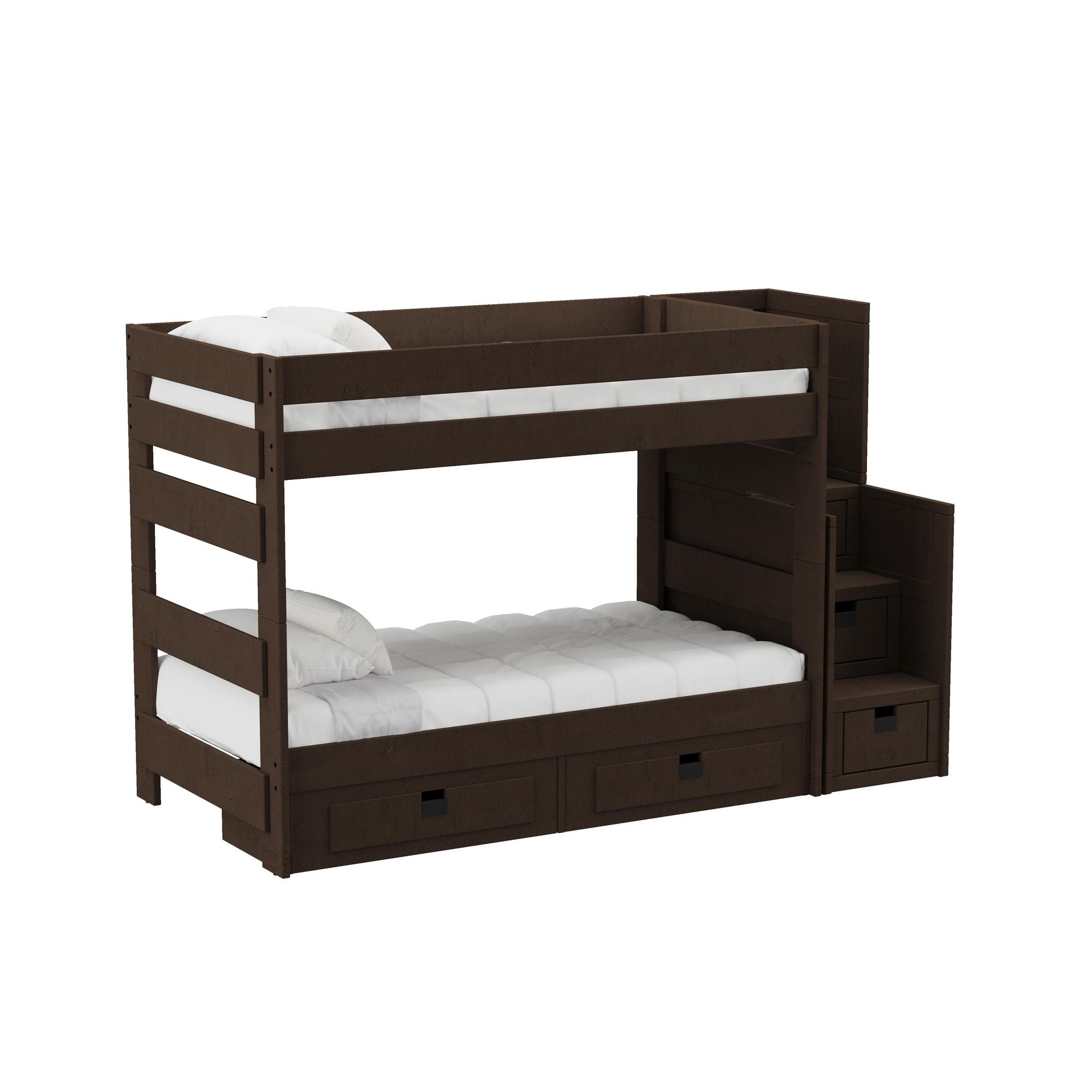 Cali-Kids-Complete-Twin-Over-Twin-Bunk-With-Staircase-and-Trundle-in-Brown