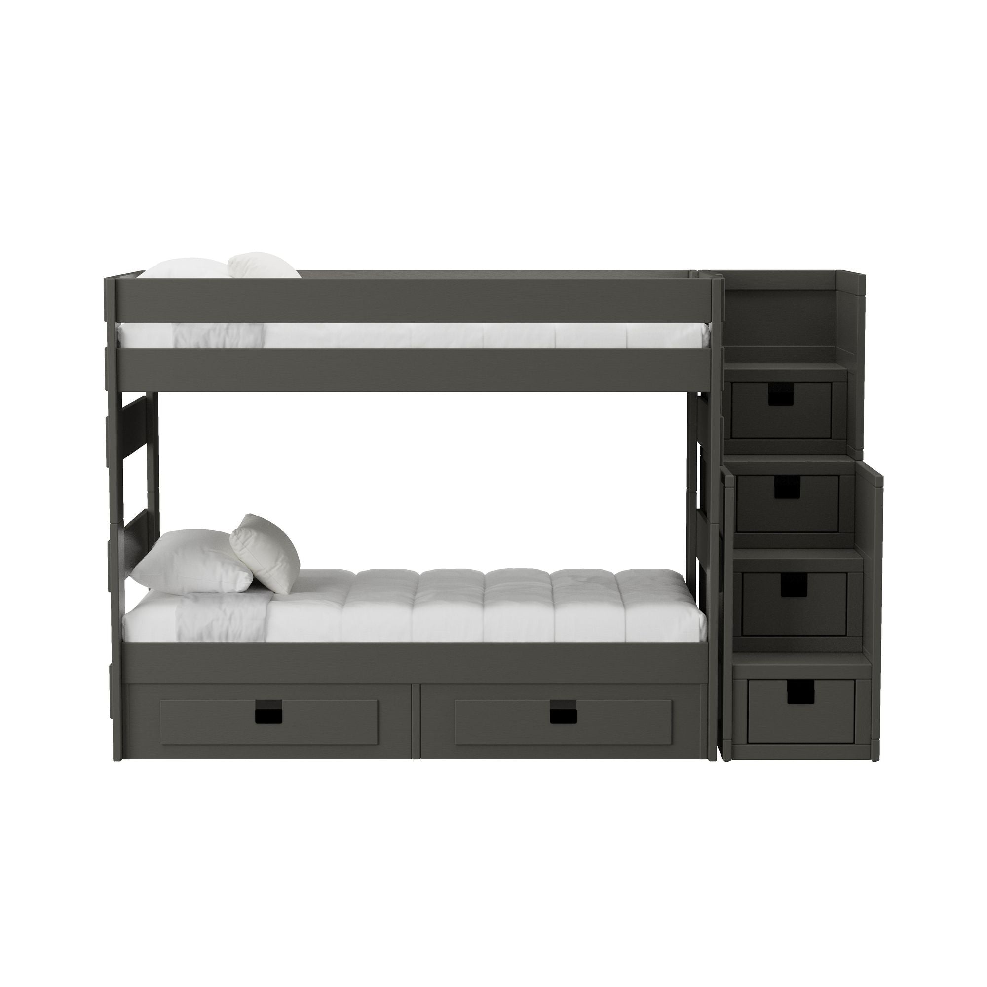 Cali-Kids-Complete-Twin-Over-Twin-Bunk-With-Staircase-and-Trundle-in-Grey