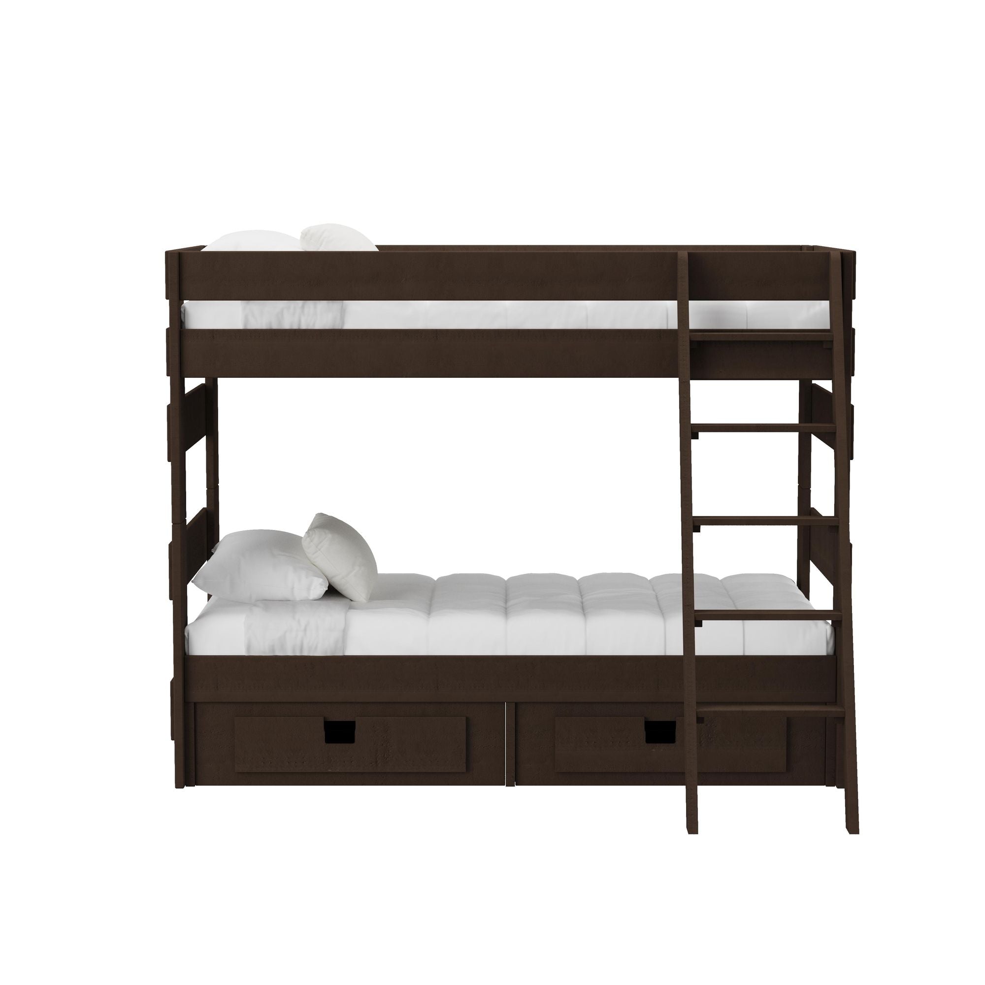 Cali-Kids-Complete-Twin-Over-Twin-Bunk-With-Ladder-and-Trundle-in-Brown