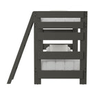 Cali-Kids-Complete-Twin-Over-Twin-Bunk-With-Ladder-in-Grey