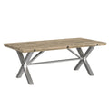 (D680-31)-Callista--Rectangular-Table--Beach/Natural-Metal