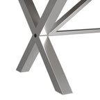 (D680-31)-Callista--Rectangular-Table--Beach/Natural-Metal