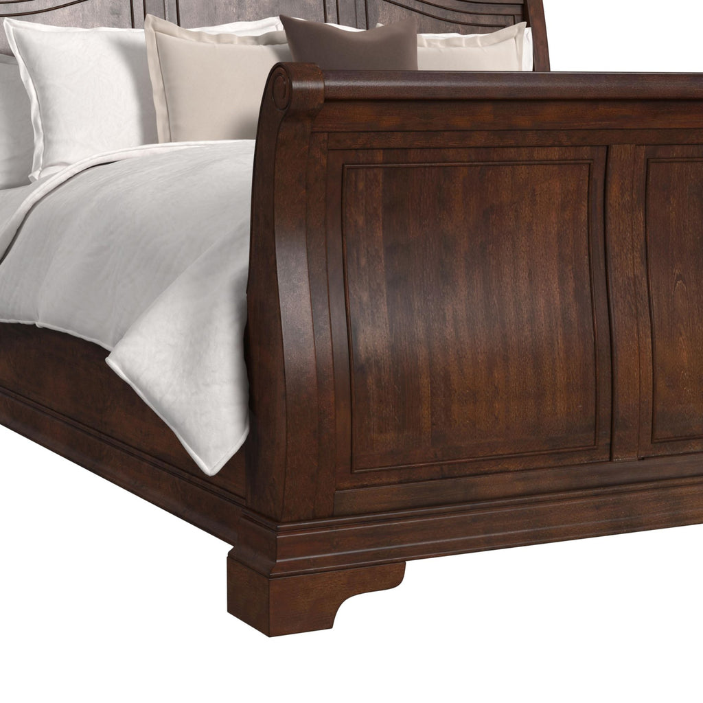 Cameron-Cherry-Queen-Sleigh-5PC-Bedroom-Set