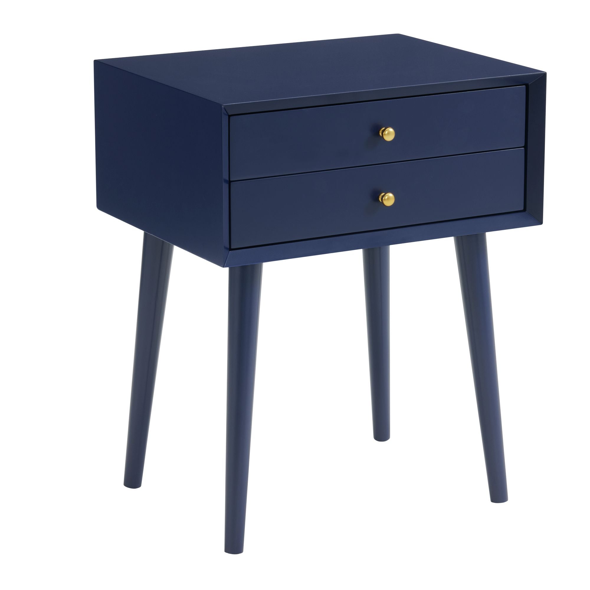 Canterbury-Side-Table-W/Power-port-USB-in-Blue