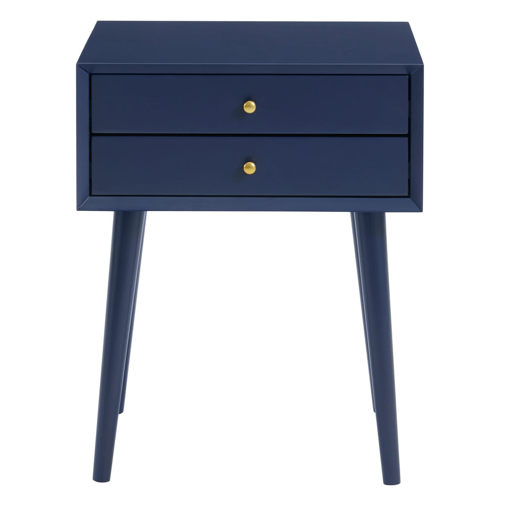 Canterbury-Side-Table-W/Power-port-USB-in-Blue