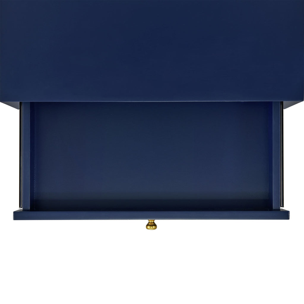 Canterbury-Side-Table-W/Power-port-USB-in-Blue
