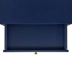 Canterbury-Side-Table-W/Power-port-USB-in-Blue