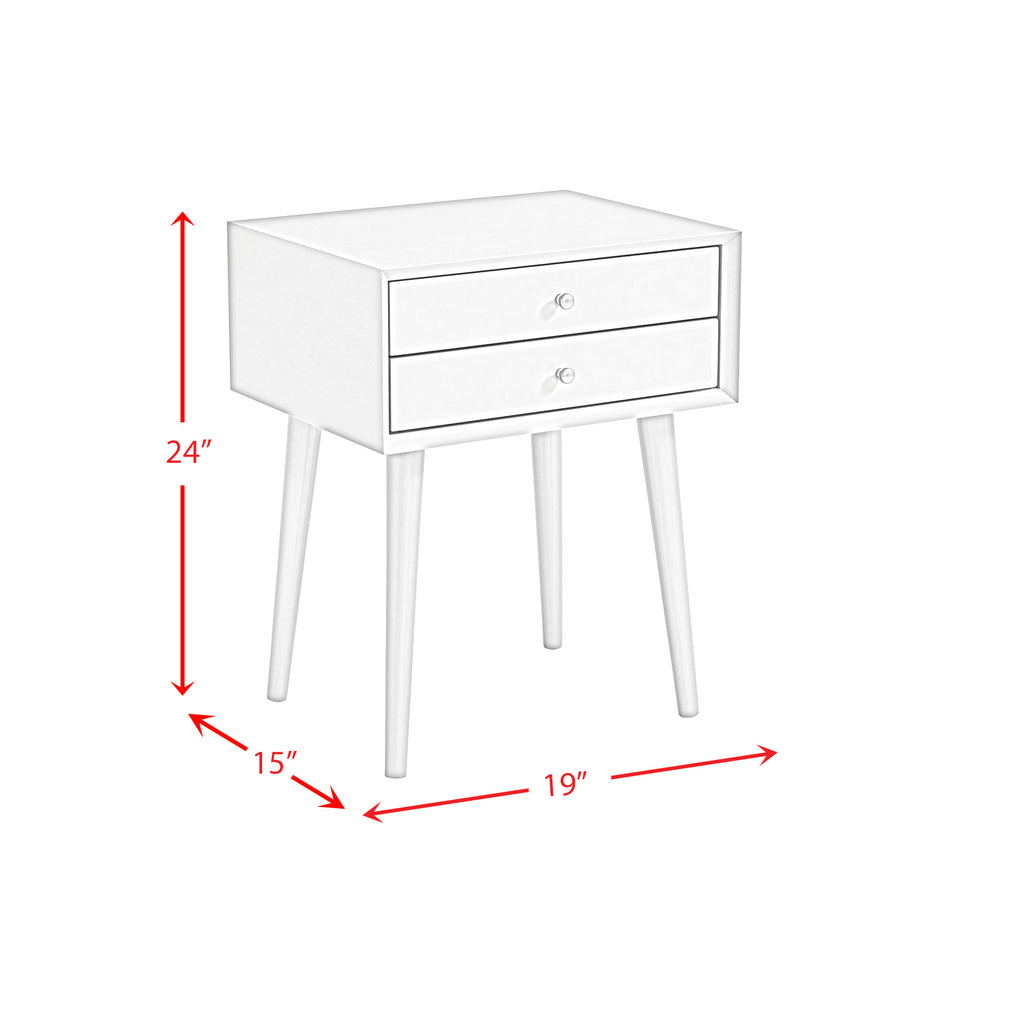 Canterbury-Side-Table-W/Power-port-USB-in-Blue