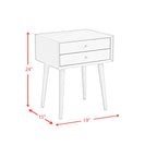 Canterbury-Side-Table-W/Power-port-USB-in-Blue
