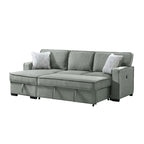Caracas-Sectional-Sleeper-Chofa-with-Pull-Bed,-Drop-Table-&-USB-in-Palmer-Grey