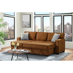 Caracas-Sectional-Sleeper-Sofa-with-Drop-Table-&-USB-in-Palmer-Russet