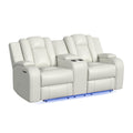 Carlo-Power-Motion-Loveseat-with-Power-Headrest,-Console-and-LED-in-Pebble-Oyster