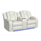 Carlo-Power-Motion-Loveseat-with-Power-Headrest,-Console-and-LED-in-Pebble-Oyster