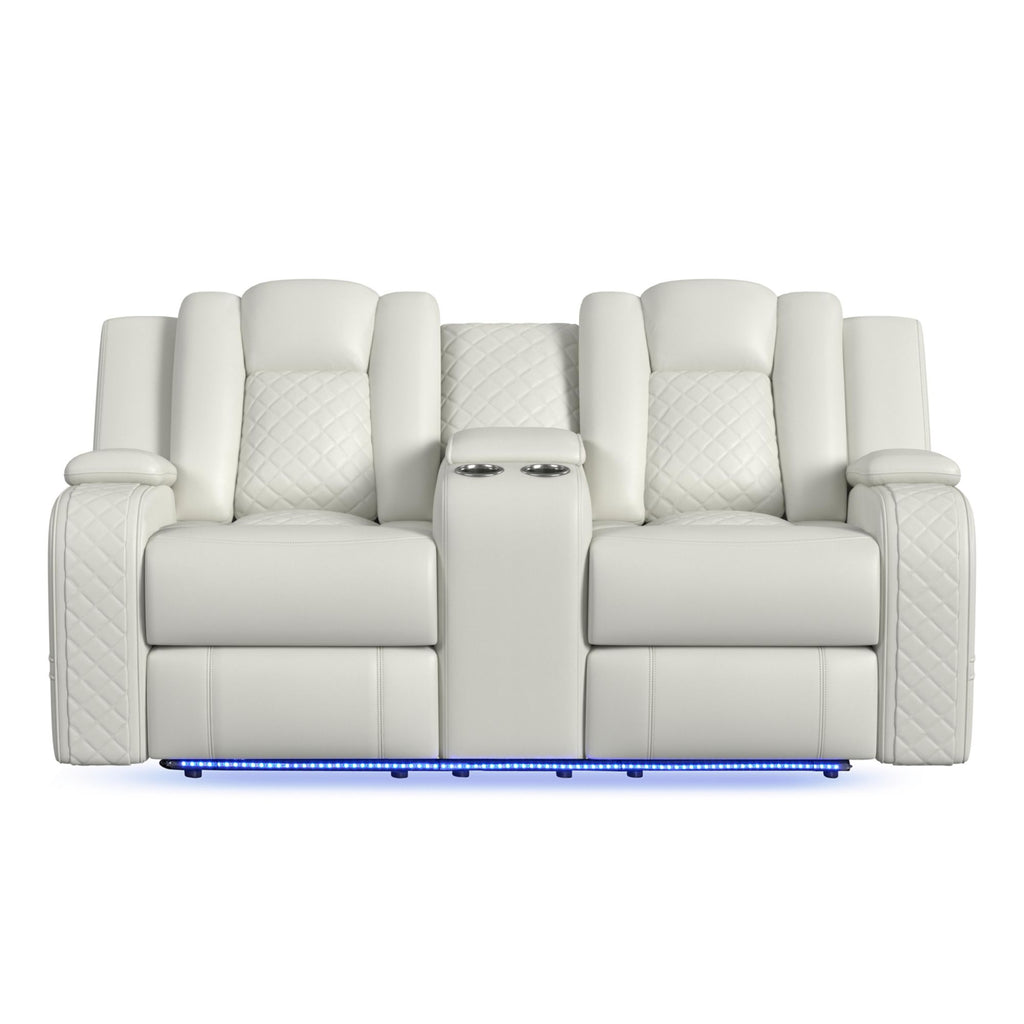 Carlo-Power-Motion-Loveseat-with-Power-Headrest,-Console-and-LED-in-Pebble-Oyster