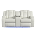 Carlo-Power-Motion-Loveseat-with-Power-Headrest,-Console-and-LED-in-Pebble-Oyster
