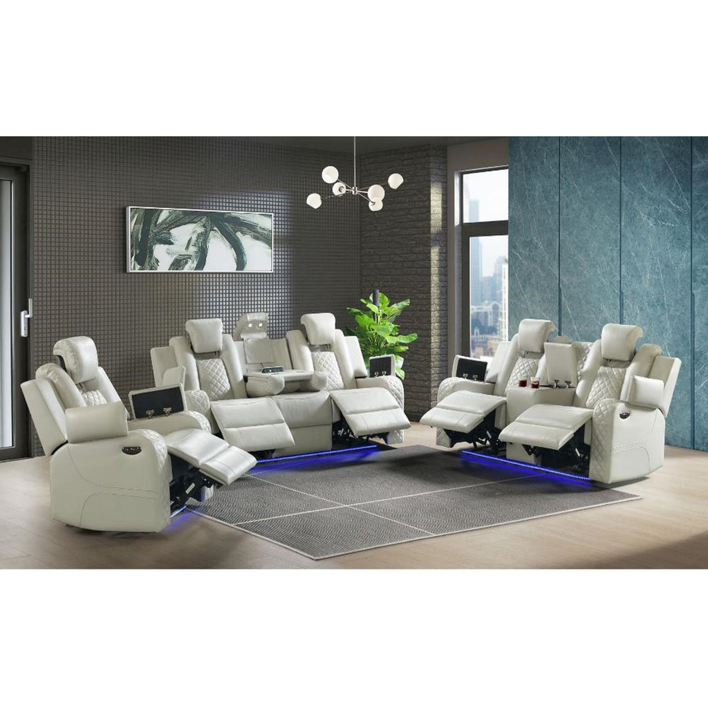 Carlo-Power-Motion-Loveseat-with-Power-Headrest,-Console-and-LED-in-Pebble-Oyster