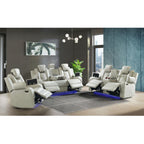 Carlo-Power-Motion-Loveseat-with-Power-Headrest,-Console-and-LED-in-Pebble-Oyster