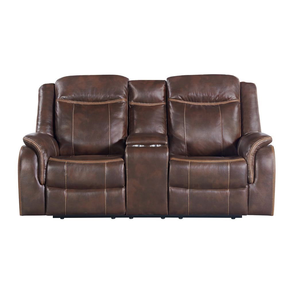 Carrera-Motion-Glider-Loveseat-with-Console-in-Brown