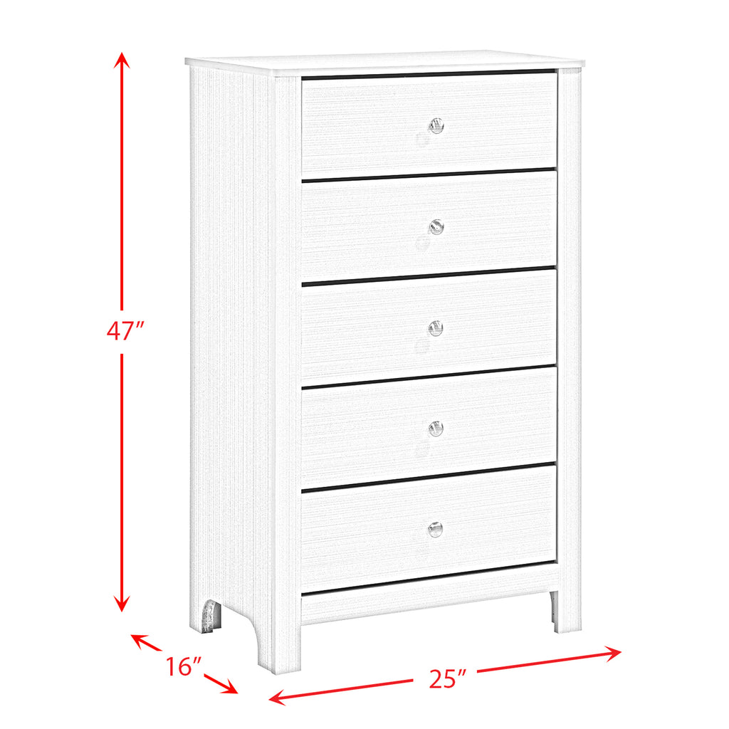 Catalina-Five-Drawer-Chest-White
