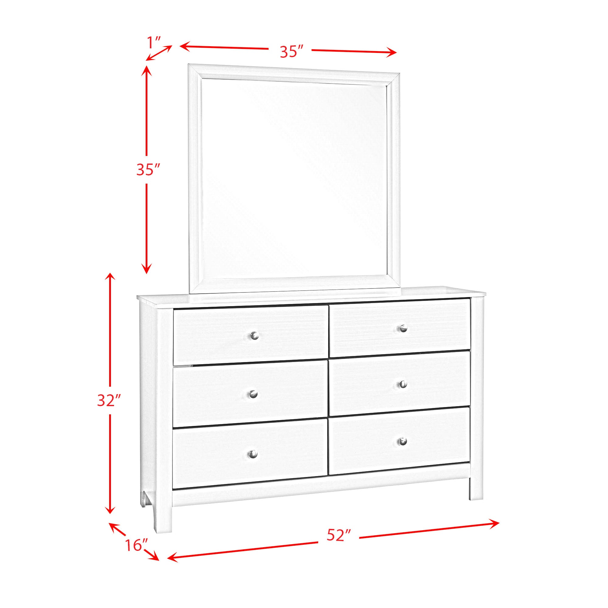 Catalina-Youth-Dresser-&-Mirror-White